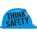 Accuform HARD HAT STICKERS THINK SAFETY 1 LHTL100LB LHTL100LB